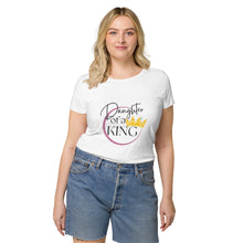 Load image into Gallery viewer, Daughter Of A King Women’s basic organic t-shirt

